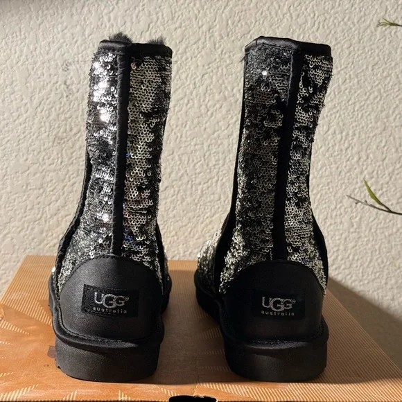 UGG Classic Short Boots with Sequins - Picture 3 of 8